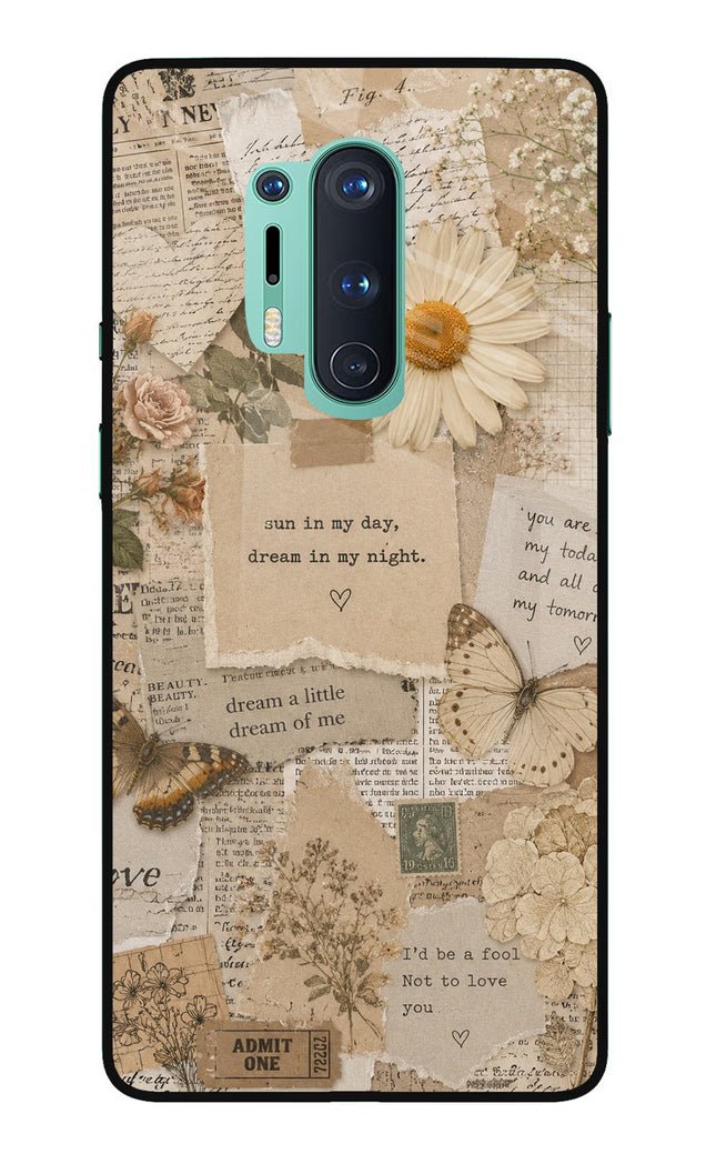 Vintage case Oneplus 8 Pro Glass Case