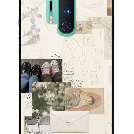 Soft Aesthetic Oneplus 8 Pro Glass Case