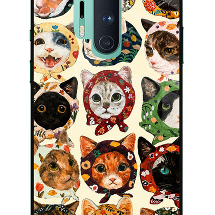 Cool Cat Oneplus 8 Pro Glass Case
