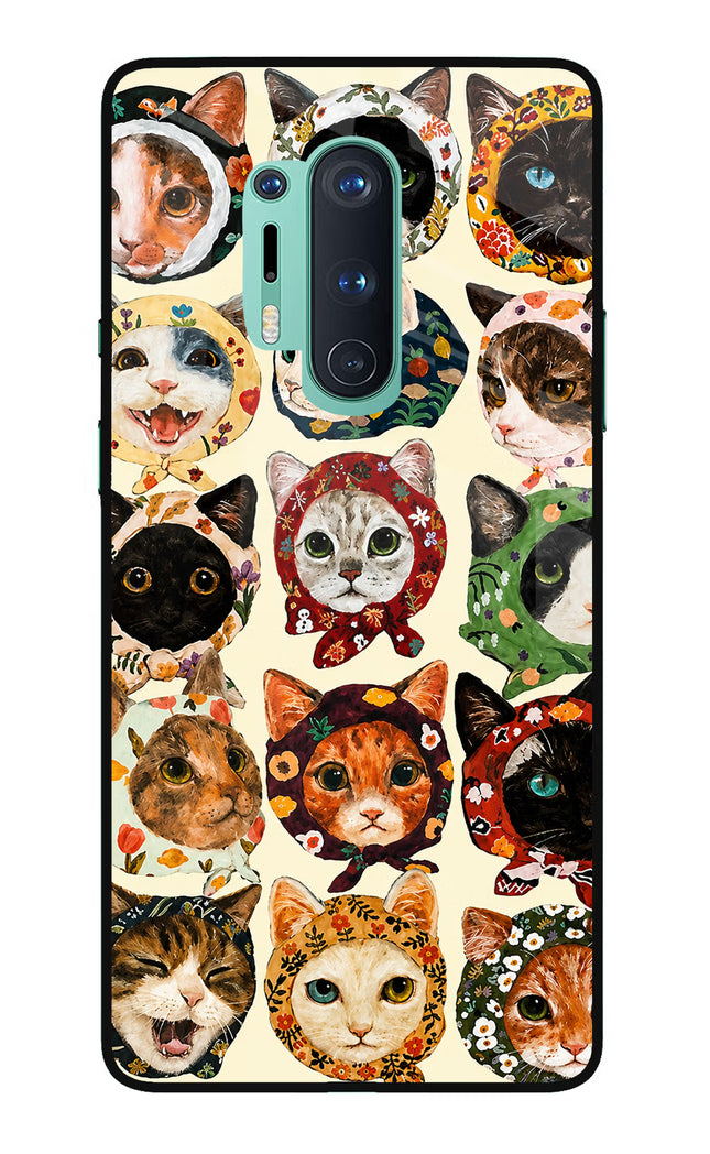 Cool Cat Oneplus 8 Pro Glass Case