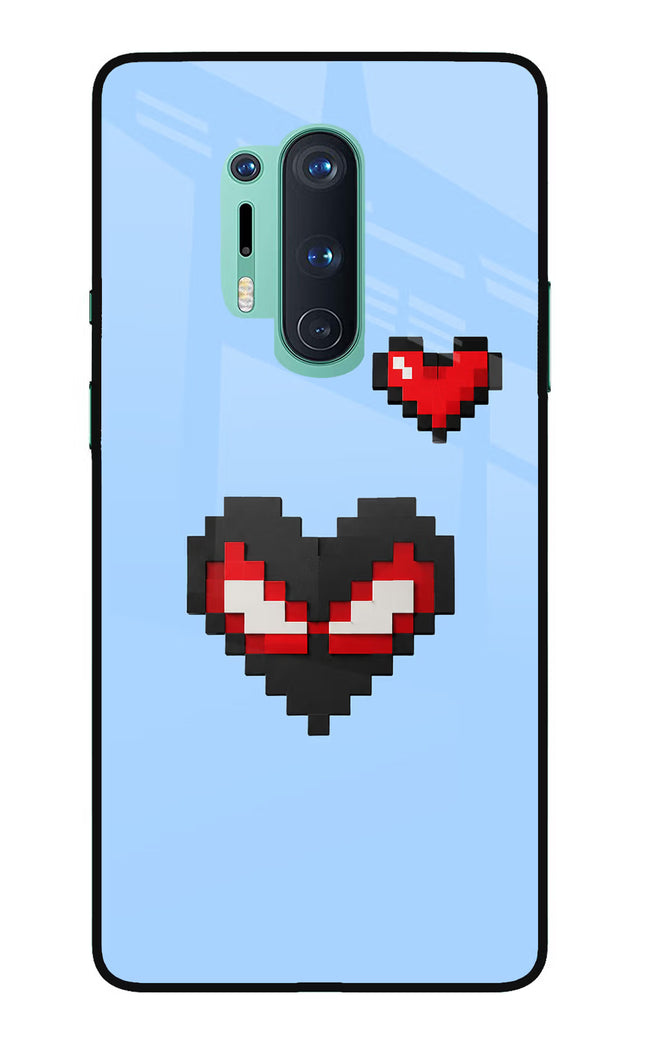 Peter Heart Oneplus 8 Pro Glass Case
