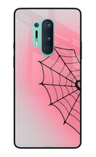 Pink Web Oneplus 8 Pro Glass Case