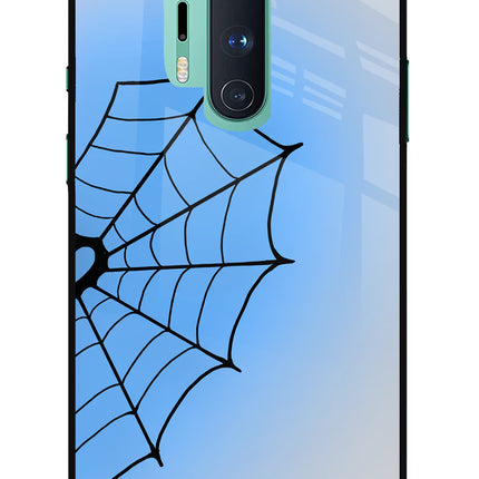 Blue Web Oneplus 8 Pro Glass Case