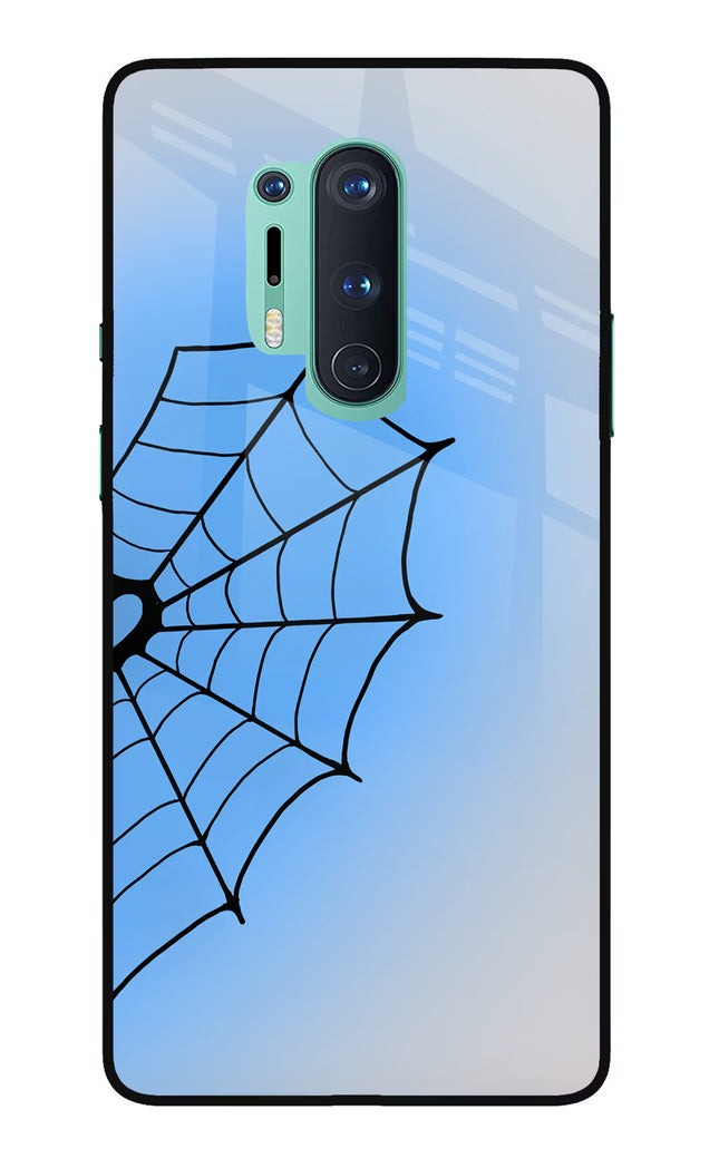 Blue Web Oneplus 8 Pro Glass Case