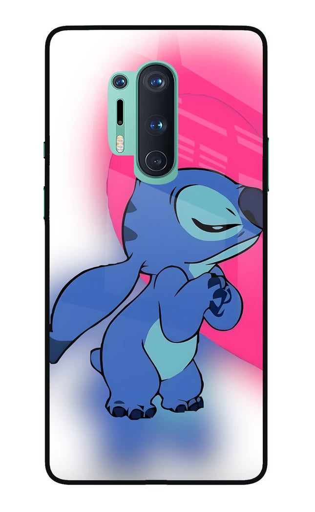 Stitch Hug Oneplus 8 Pro Glass Case