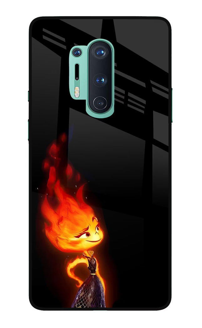 Ember Flame Oneplus 8 Pro Glass Case