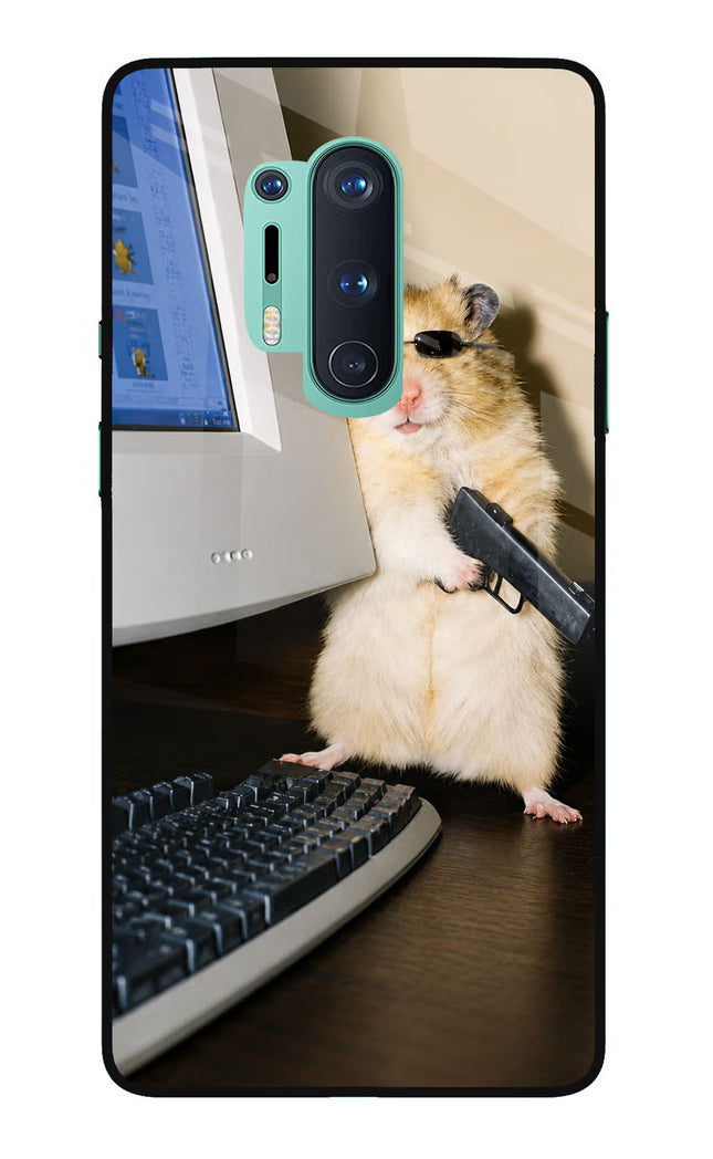 Hacker Hamster Oneplus 8 Pro Glass Case