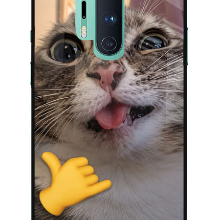 Silly Cat Call Oneplus 8 Pro Glass Case