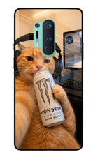 Gamer Cat Energy Oneplus 8 Pro Glass Case