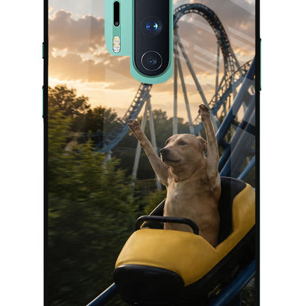 Rollercoaster Dog Oneplus 8 Pro Glass Case