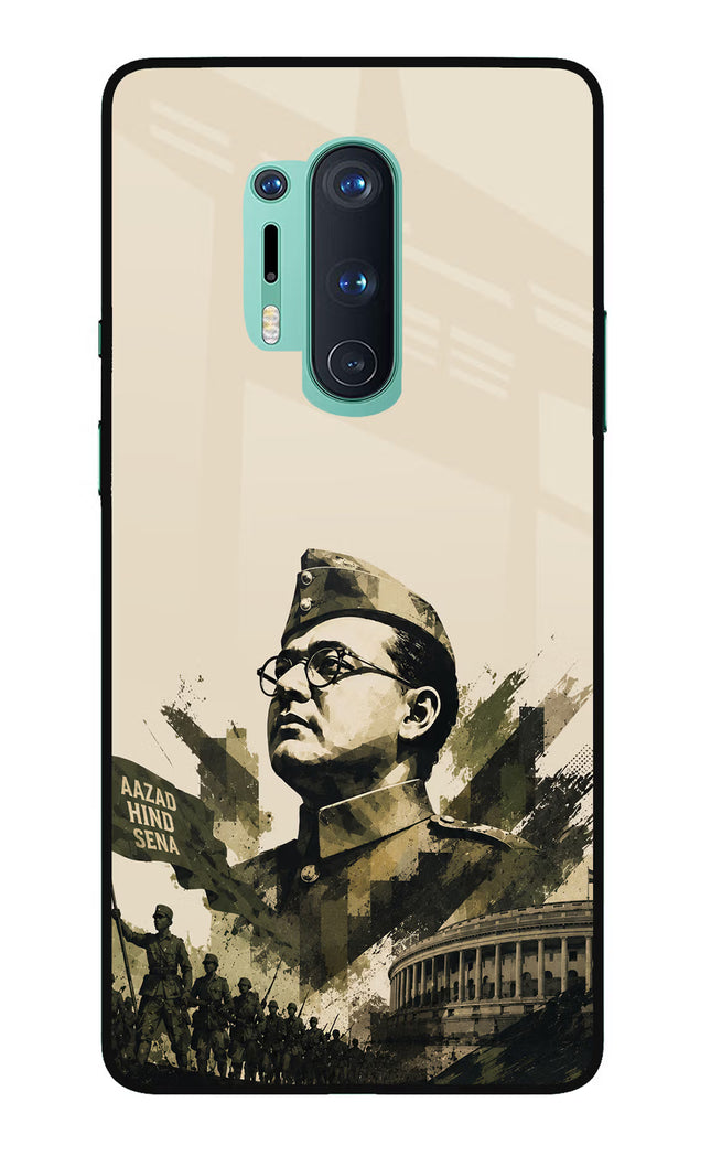 Netaji Rising Oneplus 8 Pro Glass Case