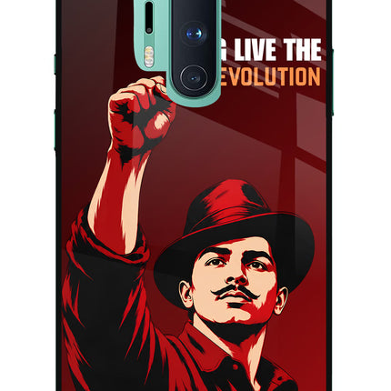 Bhagat Singh Revolution Oneplus 8 Pro Glass Case