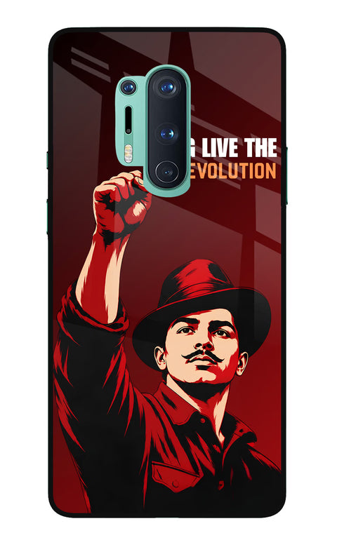 Bhagat Singh Revolution Oneplus 8 Pro Glass Case
