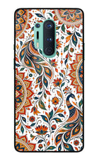 White Mayura Oneplus 8 Pro Glass Case