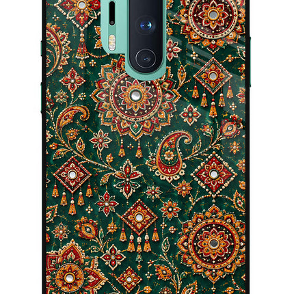 Green Pataka Oneplus 8 Pro Glass Case