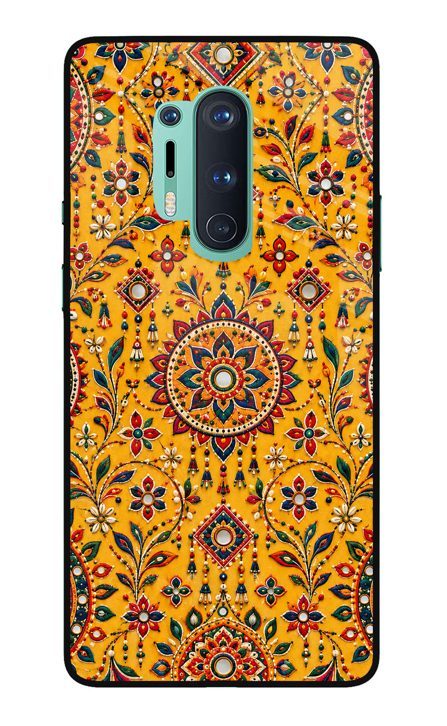 Sunlit Aura Oneplus 8 Pro Back Cover, Glass case