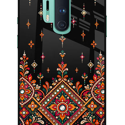 Noir Mehfil Oneplus 8 Pro Glass Case