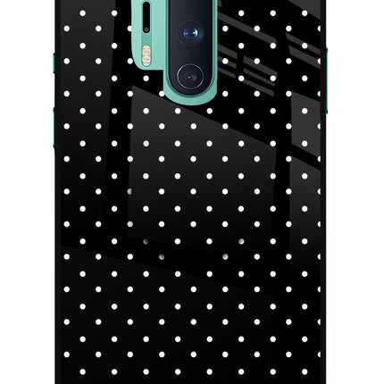 White Dots Oneplus 8 Pro Glass Case