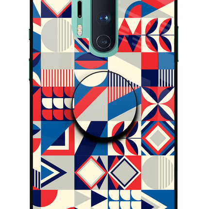 Colorful Pattern Oneplus 8 Pro Glass Case