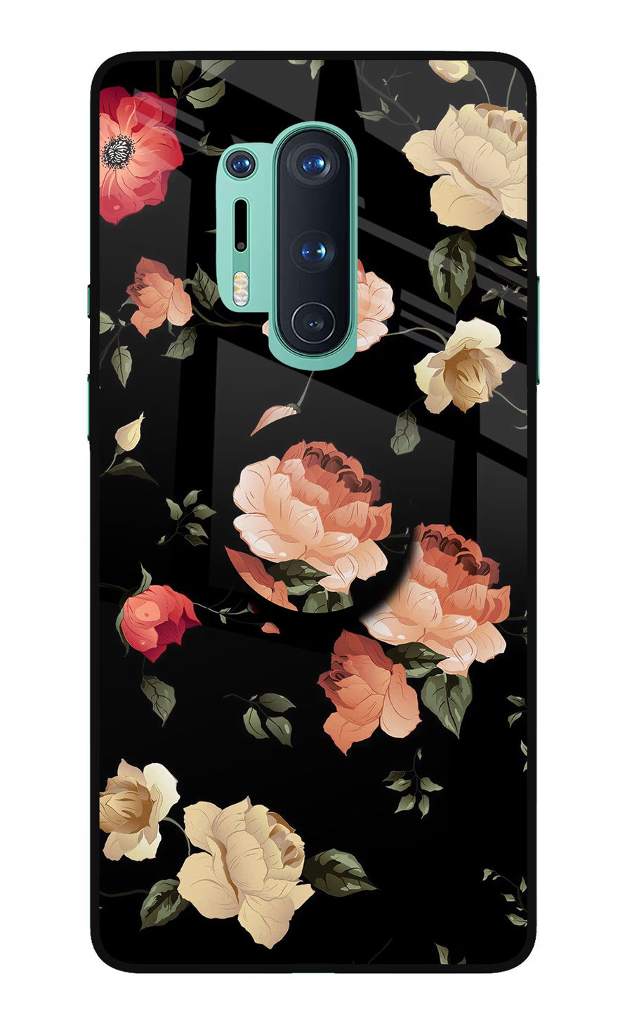 Flowers Oneplus 8 Pro Pop Case, Glass case