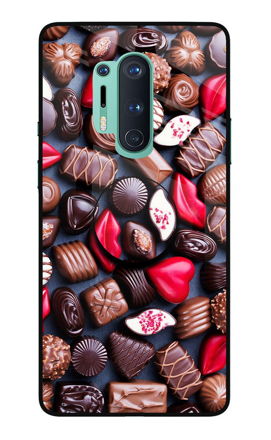 Chocolates Oneplus 8 Pro Glass Case