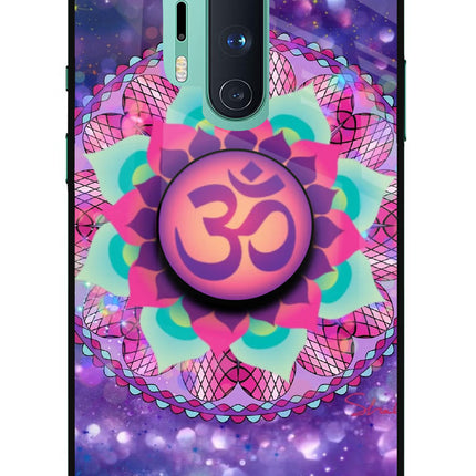 Om Purple Oneplus 8 Pro Glass Case
