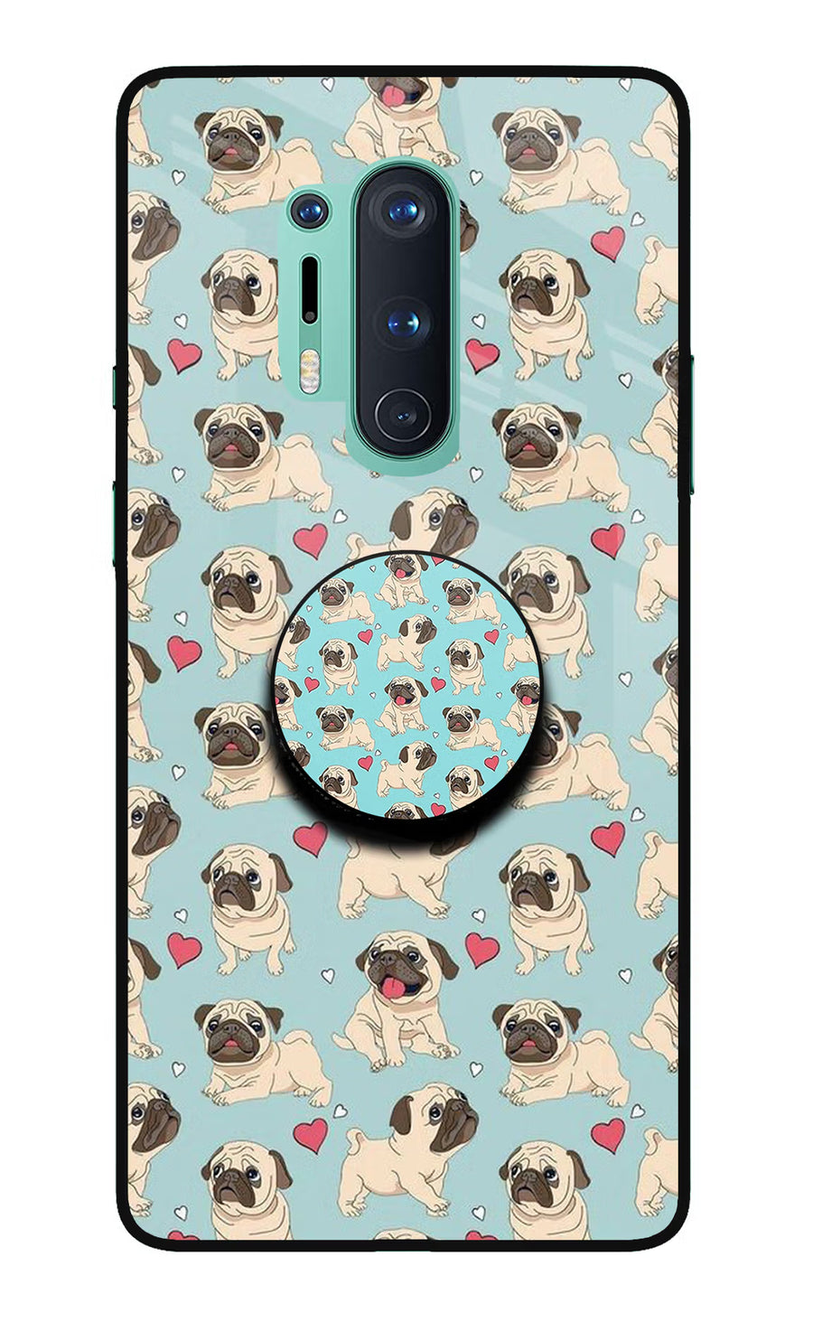 Pug Dog Oneplus 8 Pro Pop Case, Glass case