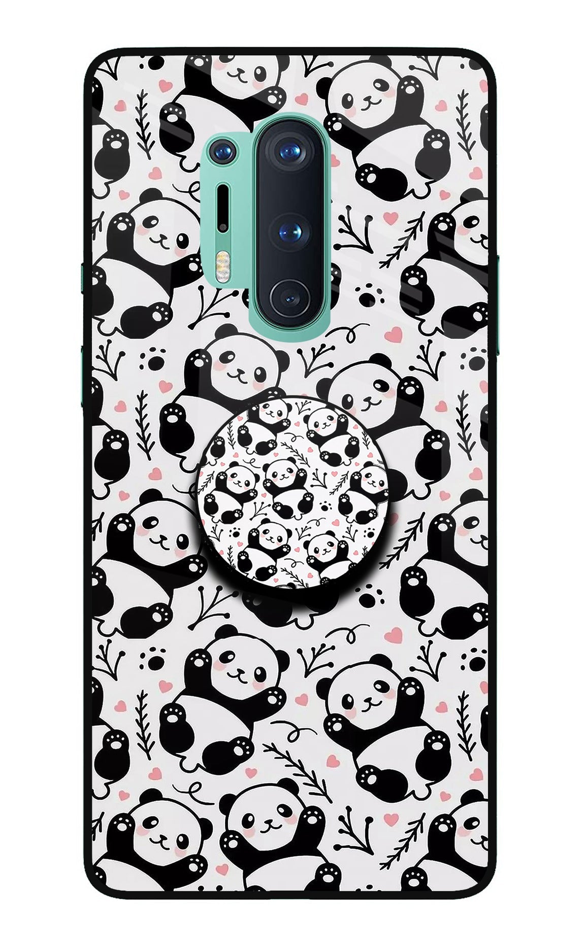 Cute Panda Oneplus 8 Pro Pop Case