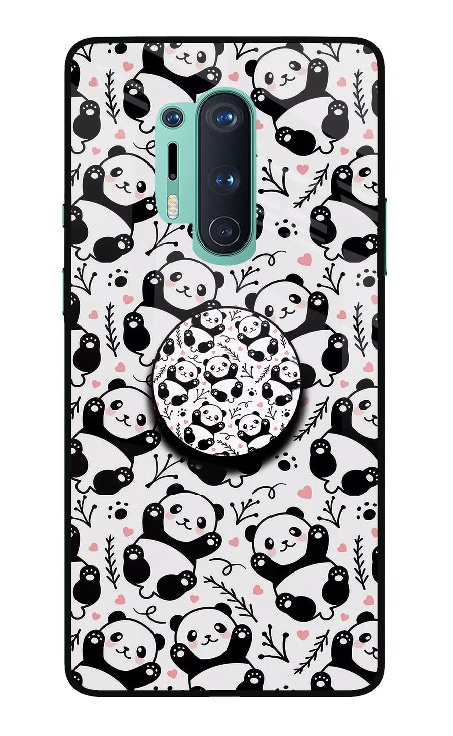 Cute Panda Oneplus 8 Pro Pop Case, Glass case