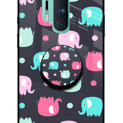 Baby Elephants Oneplus 8 Pro Glass Case