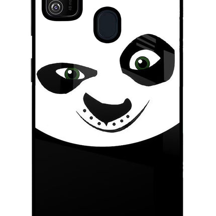 Panda Samsung M21 2020 Glass Case Back Cover by Casekaro