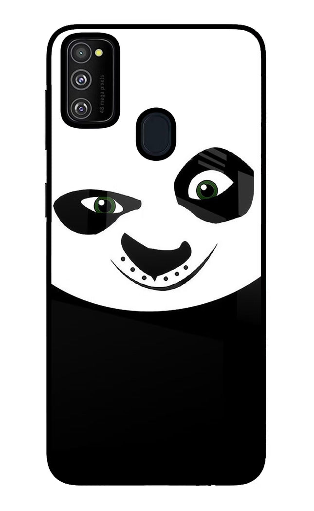 Panda Samsung M21 2020 Glass Case Back Cover by Casekaro