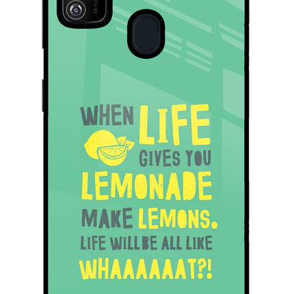 Quote Samsung M21 2020 Glass Case Back Cover by Casekaro
