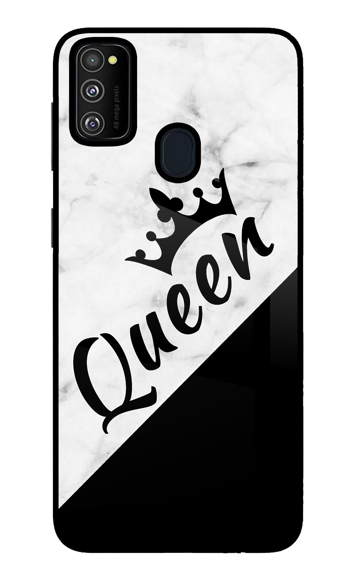 Queen Samsung M21 2020 Glass Case