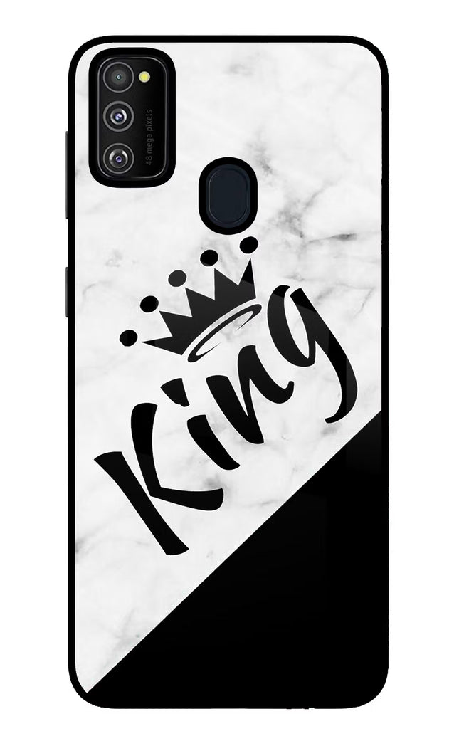 King Samsung M21 2020 Glass Case Back Cover by Casekaro