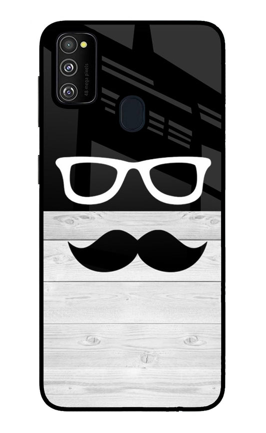 Mustache Samsung M21 2020 Glass Case