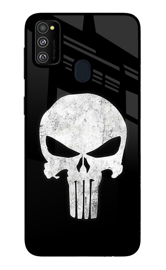 Punisher Skull Samsung M21 2020 Glass Case