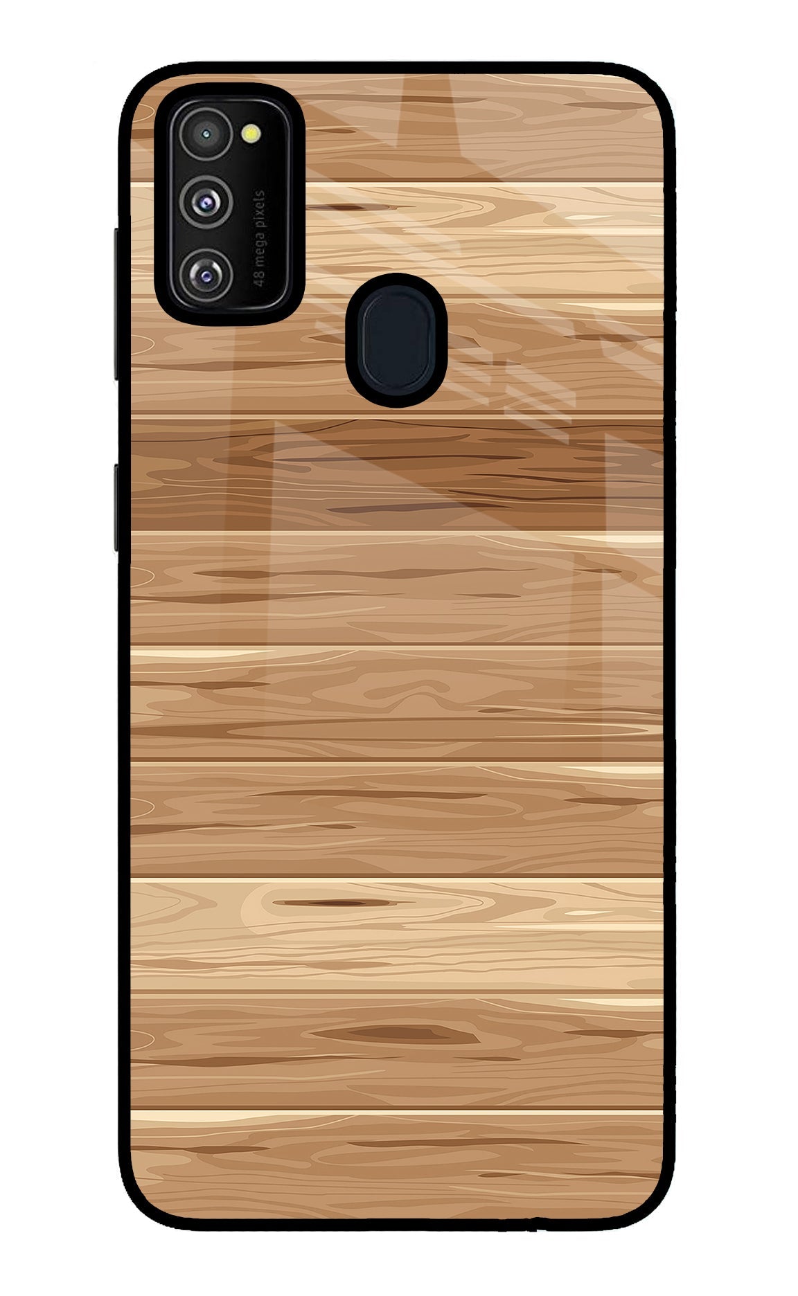 Wooden Vector Samsung M21 2020 Back Cover