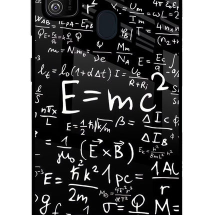 Physics Formula Samsung M21 2020 Glass Case Back Cover by Casekaro