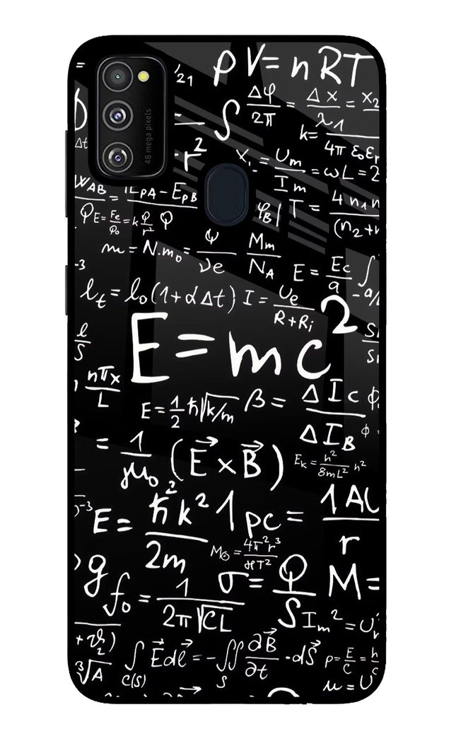 Physics Formula Samsung M21 2020 Glass Case Back Cover by Casekaro