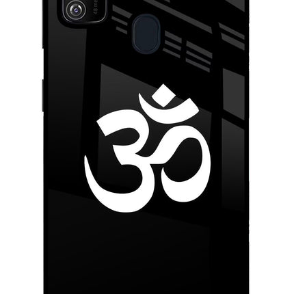 Om Samsung M21 2020 Glass Case Back Cover by Casekaro