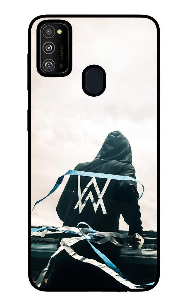 Alan Walker Samsung M21 2020 Glass Case Back Cover by Casekaro