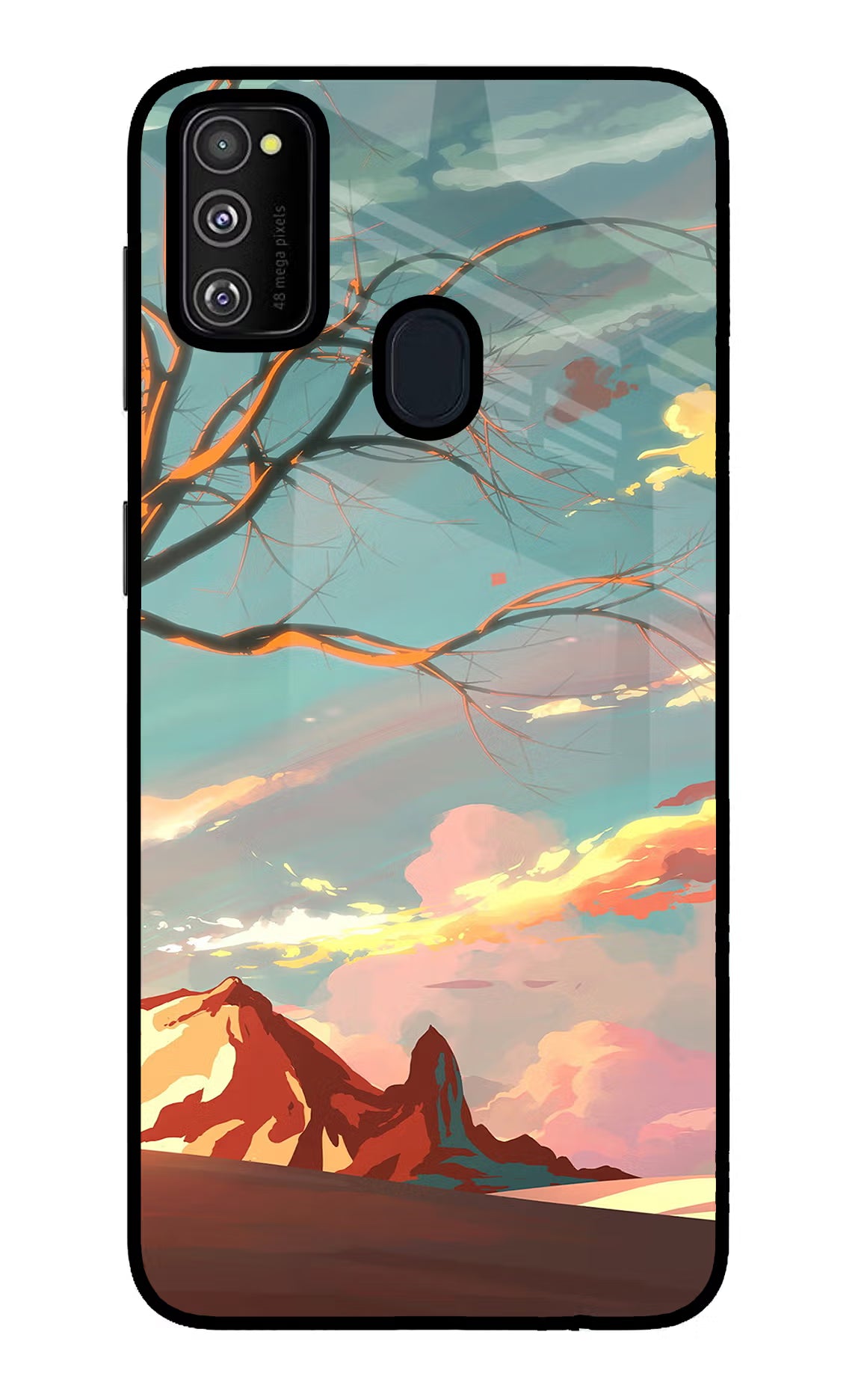 Scenery Samsung M21 2020 Glass Case Back Cover by Casekaro