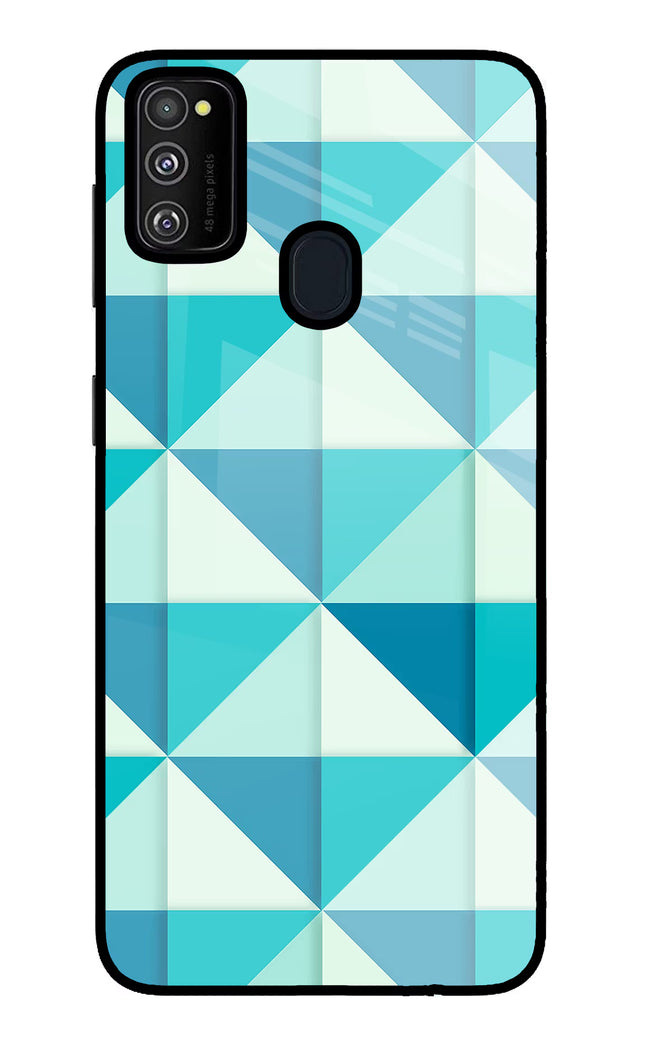 Abstract Samsung M21 2020 Glass Case Back Cover by Casekaro