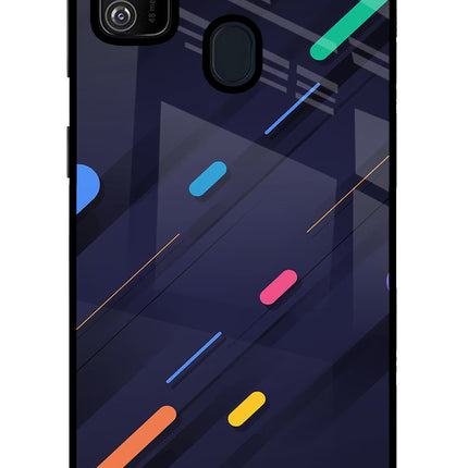 Abstract Design Samsung M21 2020 Glass Case Back Cover by Casekaro