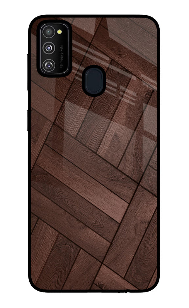 Wooden Texture Design Samsung M21 2020 Glass Case Back Cover by Casekaro