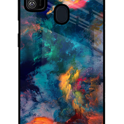 Artwork Paint Samsung M21 2020 Glass Case Back Cover by Casekaro