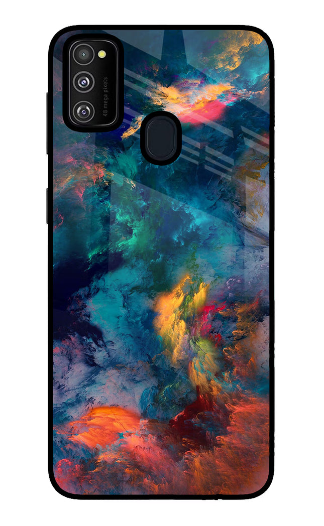 Artwork Paint Samsung M21 2020 Glass Case Back Cover by Casekaro