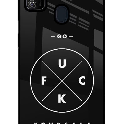 Go Fuck Yourself Samsung M21 2020 Glass Case Back Cover by Casekaro
