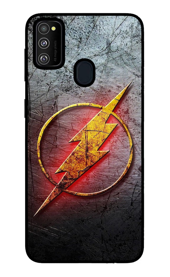 Flash Samsung M21 2020 Glass Case Back Cover by Casekaro